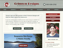 Tablet Screenshot of crimsondesigns.com